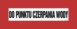 Znak BC108 Do punktu czerpania wody, 360x140 mm, FN - Folia samoprzylepna