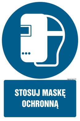 Znak GL047 Stosuj maskę ochronną, 100x150 mm, TS - Płyta TD fotoluminescencyjna