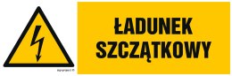 Znak HB011 Ładunek szczątkowy, 150x50 mm, PN - Płyta 1 mm