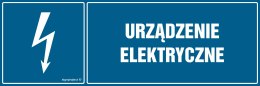 Znak HH016 Urządzenie elektryczne, 150x50 mm, PN - Płyta 1 mm