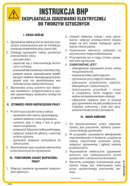 IAD05 Instrukcja eksploatacji zgrzewarki elektrycznej do tworzyw sztucznych, 245x350 mm, PN - Płyta 1 mm