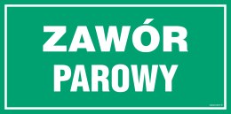 Znak JD029 Zawór parowy, 1000x500 mm, FN - Folia samoprzylepna