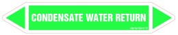 Znak JF097 Condensate water return - arkusz 2 naklejek, 563x100 mm, FN - Folia samoprzylepna