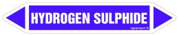 Znak JF226 HYDROGEN SULPHIDE - arkusz 4 naklejek, 338x60 mm, FN - Folia samoprzylepna