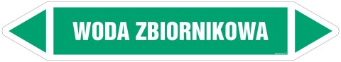 Znak JF507 WODA ZBIORNIKOWA - arkusz 2 naklejek, 563x100 mm, FN - Folia samoprzylepna