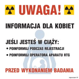 Znak KA001 Znak ostrzegawczy do oznakowania opakowania bezpośredniego otwartego źródła promieniowania, 140x140 mm, FN - Folia sa