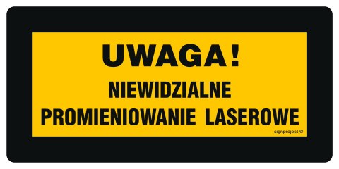 Znak KB008 Ekspozycja rtg nie wchodzić, 400x200 mm, PN - Płyta 1 mm