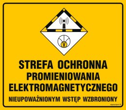 Znak KB010 Uwaga! Promieniowanie laserowe przy otwarciu Nie spoglądać w wiązkę Nie obserw. przez przyrządy opty, 400x350 mm, FN 