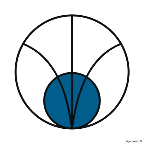 Znak KC001 Źródło promieniowania elektromagnetycznego, 100x100 mm, FN - Folia samoprzylepna