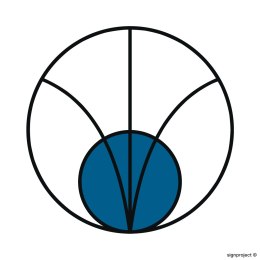 Znak KC001 Źródło promieniowania elektromagnetycznego, 200x200 mm, PN - Płyta 1 mm