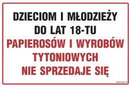 Znak NC046 Działka prywatna nie zaśmiecać, 200x133 mm, FN - Folia samoprzylepna