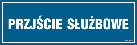 Znak NC048 Przejście prywatne, 900x300 mm, PN - Płyta 1 mm