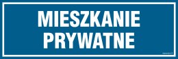 Znak PA051 Mieszkanie prywatne, 150x50 mm, PN - Płyta 1 mm