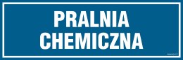 Znak PA066 Pralnia chemiczna, 150x50 mm, FN - Folia samoprzylepna