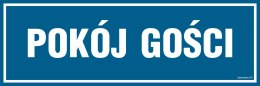 Znak PA098 Pokój gości, 300x100 mm, PN - Płyta 1 mm