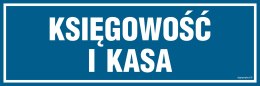 Znak PA122 Księgowość i kasa, 150x50 mm, FN - Folia samoprzylepna