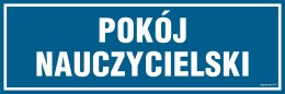 Znak PA151 Pokój nauczycielski, 150x50 mm, PN - Płyta 1 mm