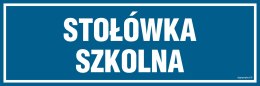 Znak PA165 Stołówka szkolna, 150x50 mm, PN - Płyta 1 mm