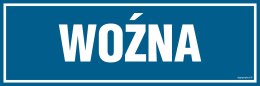 Znak PA166 Woźna, 300x100 mm, FN - Folia samoprzylepna