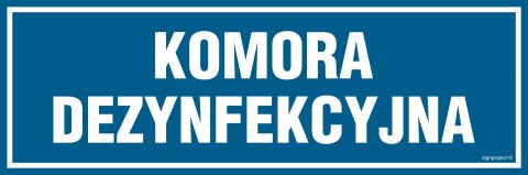 Znak PA223 Komora dezynfekcyjna, 300x100 mm, FN - Folia samoprzylepna