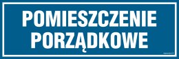 Znak PA291 Pomieszczenie porządkowe, 300x100 mm, PN - Płyta 1 mm