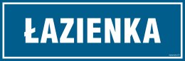 Znak PA323 Łazienka, 150x50 mm, PN - Płyta 1 mm