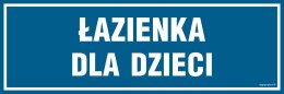 Znak PA324 Łazienka dla dzieci, 300x100 mm, PN - Płyta 1 mm