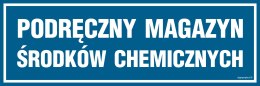 Znak PA378 Podręczny magazyn środków chemicznych, 150x50 mm, PN - Płyta 1 mm